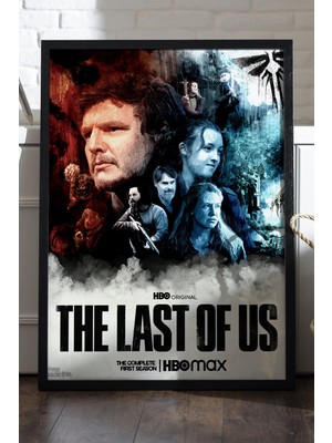 Duvarda The Last Of Us Siyah Ahşap Çerçeveli Poster, Dekoratif Dizi Duvar Tablosu
