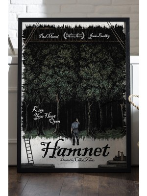 Duvarda Hamnet Siyah Ahşap Çerçeveli Poster, Hamlet Film Duvar Tablosu