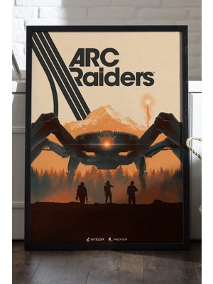Duvarda Arc Raiders Siyah Ahşap Çerçeveli Poster, Dekoratif Oyun Duvar Tablosu