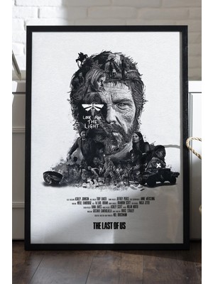 Duvarda The Last Of Us Siyah Ahşap Çerçeveli Poster, Dekoratif Oyun Duvar Tablosu