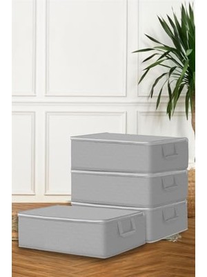 NY Home Jouis Hurç Seti 6 Adet Büyük Boy Baza Altı Çekyat Düzenleyeci Çeyiz Bohçası 64 x 45 x 22 Organizer Büyük