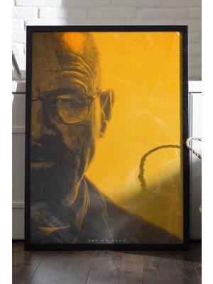 Duvarda Breaking Bad Siyah Ahşap Çerçeveli Poster, Film Duvar Tablosu