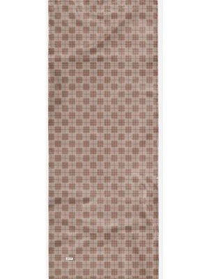 Yağmur Store Geometrik Desen Açık Kahverengi Soft Pamuk Şal Gold