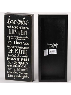 Yağmur Store 26017 Klasik Kutu Işareti, Aşk Kuralları