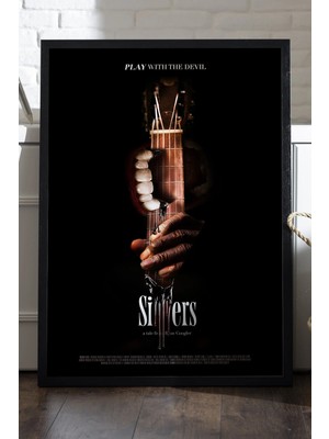 Duvarda Sinners Siyah Ahşap Çerçeveli Poster, Film Duvar Tablosu