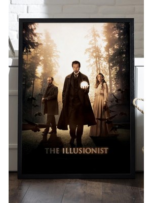Duvarda The Illusionist Siyah Ahşap Çerçeveli Poster, Dekoratif Film Duvar Tablosu