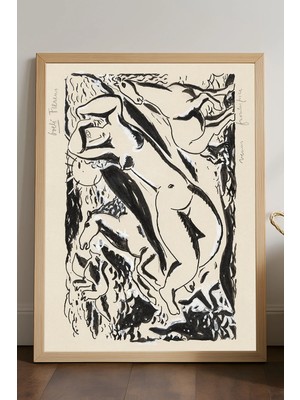 Duvarda Wild Reverie Ahşap Çerçeveli Poster, Dekoratif Sanatsal Duvar Tablosu