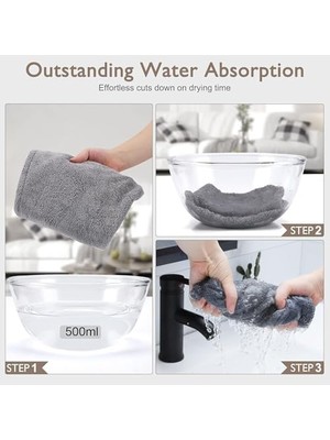 NY Home Saç Havlusu, Premium Mikrofiber Kumaş ile Yüksek Emicilik, Düğmeli Pratik Tasarım, Kadınlar Için Ideal Saç Kurulama Havlusu, Duş Sonrası Kullanım Için Hair Towel ile Uyumlu