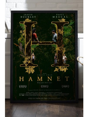 Duvarda Hamnet Siyah Ahşap Çerçeveli Poster, Hamlet Film Duvar Tablosu