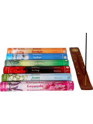 NY Home Flute Çubuk Tütsü Seti, 6’lı Karma Tütsü Seti 6X20 (120 Çubuk)