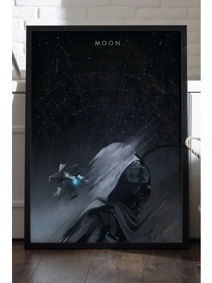 Duvarda Destiny Siyah Ahşap Çerçeveli Poster, Dekoratif Oyun Duvar Tablosu