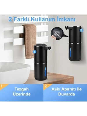 Yağmur Store Sensörlü USB Şarjlı Köpük SABUNLUK/GT-SD03S