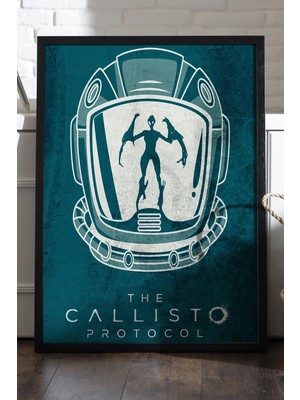 Duvarda The Callisto Protocol Siyah Ahşap Çerçeveli Poster, Dekoratif Oyun Duvar Tablosu