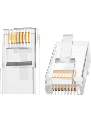 Yağmur Store Cat6 RJ45 Jack 8P8C Ethernet Konnektörü Altın Kaplama 102 Adet