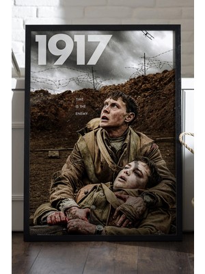 Duvarda 1922 Siyah Ahşap Çerçeveli Poster, Dekoratif Film Duvar Tablosu