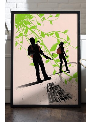 Duvarda The Last Of Us Siyah Ahşap Çerçeveli Poster, Dekoratif Oyun Duvar Tablosu