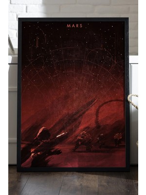 Duvarda Destiny Siyah Ahşap Çerçeveli Poster, Dekoratif Oyun Duvar Tablosu