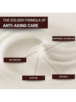 Yağmur Store Age Reverse Kırışıklık Karşıtı Altın Krem 50 ml – 24K Altın, Ipek Proteini, Pantenol ve Zeytinyağı Içerikli – Cilt Sıkılaştırıcı ve Nemlendirici