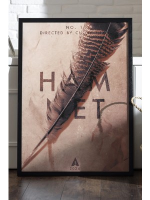 Duvarda Hamnet Ahşap Çerçeveli Poster, Dekoratif Film Duvar Tablosu