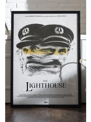 Duvarda Lighthouse Siyah Ahşap Çerçeveli Poster, Film Duvar Tablosu