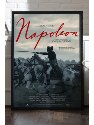 Duvarda Napolyon Siyah Ahşap Çerçeveli Poster, Film Duvar Tablosu