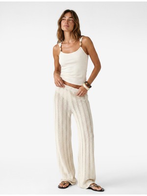 Koton Koton x Şahika Ercümen - Slim Fit Kolsuz U Yaka Boncuk Detaylı Top