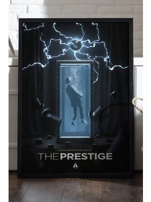 Duvarda The Prestige Siyah Ahşap Çerçeveli Poster, Film Duvar Tablosu