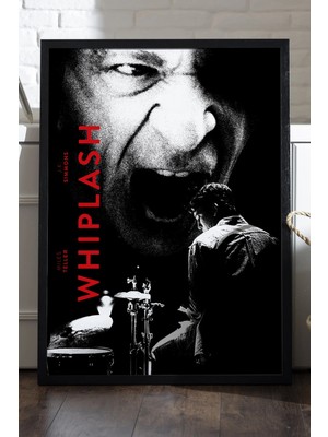 Duvarda Whiplash Siyah Ahşap Çerçeveli Poster, Film Duvar Tablosu