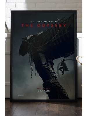 Duvarda The Odyssey Siyah Ahşap Çerçeveli Poster, Film Duvar Tablosu