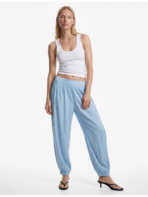 Koton Standart Bel Saten Harem Pantolon