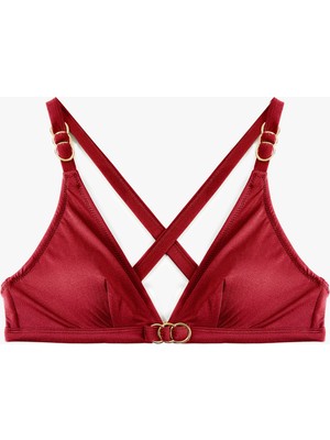 Koton Aksesuarlı Çapraz Askılı Bikini Üstü