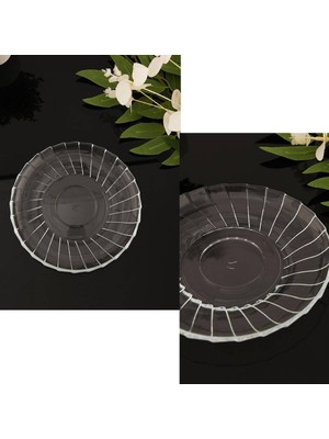 Paşabahçe Bouquet Cam Tatlı Tabağı (16 cm 4 Parça)