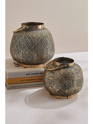 Paşabahçe Metal Mumluk 25 cm
