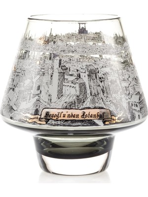 Paşabahçe Beyoğlu Istanbul Mumluk El Yapım 11 cm