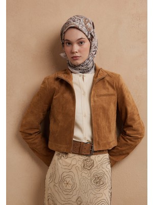 Fresh Scarfs Lena Desen Pamuk İpek Eşarp Cappuccino