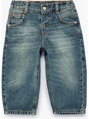 Koton Pamuklu Oversize Denim Pantolon
