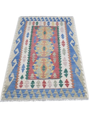 Zehra Abla Halı Vintage El Dokuma Ender Pastel Pınarbaşı Kayseri Yün Kilim 7396