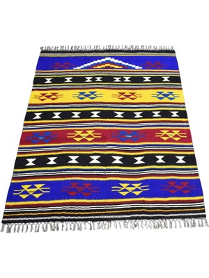 Kilim Antik El Dokuma Manastır Namazlık Seccade Yün Kilim 1638 - Yeni - Çok Renkli