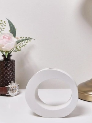 Zg Store Minimalist Halka Formunda Dekoratif Beton Vazo – Şıklık ve Modernlik Bir Arada