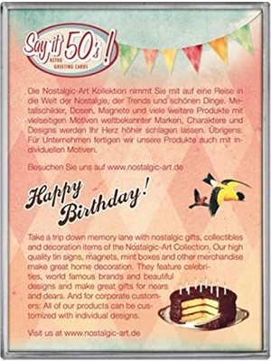 Zg Store Nostalgic Art Say It Happy Birthday Magnet Set