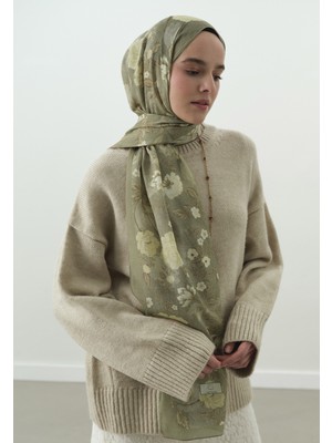 Fresh Scarfs Reverie Desenli Pamuk Viskon Şal Çağla