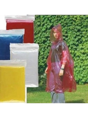 Mercora Tech Tek Kullanımlık 10 Adet Yağmurluk