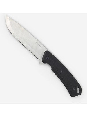 Solognac Sabit Avcı Bıçağı - Siyah - Paslanmaz Çelik - Sika 130 Fr Grip
