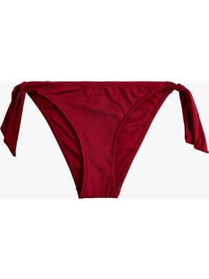 Koton Yanları Fiyonklu Bağlamalı Parlak Bikini Altı