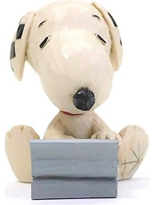 Zg Store Jim Shore Peanuts Snoopy Yazma Minyatür Heykelcik, 7,5 Cm, Çok Renkli
