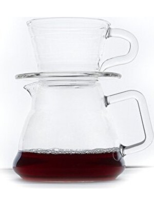 Empressco Şeffaf Cam Dripper, Pratik ve Şık Kahve Demleme Aksesuarı