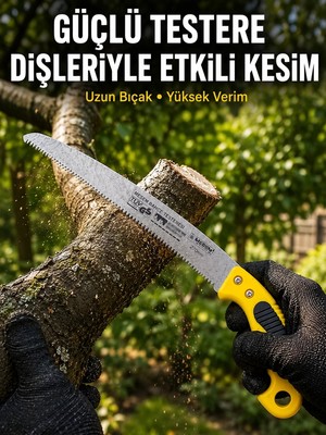Toyigoo Bahçe Bıçkısı Keskin Çelik Diş Yapısıyla Pratik Kesim