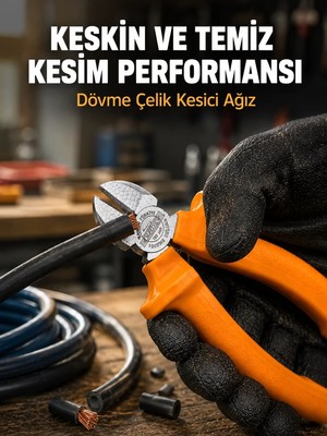 Toyigoo Profesyonel Kullanıma Uygun Dövme Çelik Yan Keski