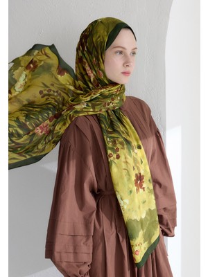 Fresh Scarfs Sweet Garden Floş Viskon Şal Yaprak