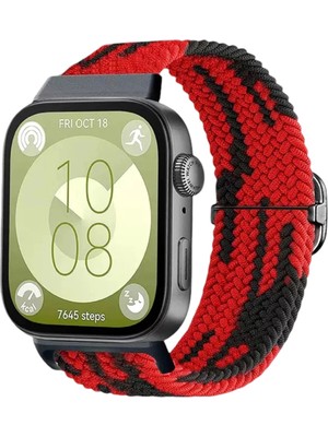 Durukar®  Huawei Fit 4 Star Kordon - Kırmızı-Siyah